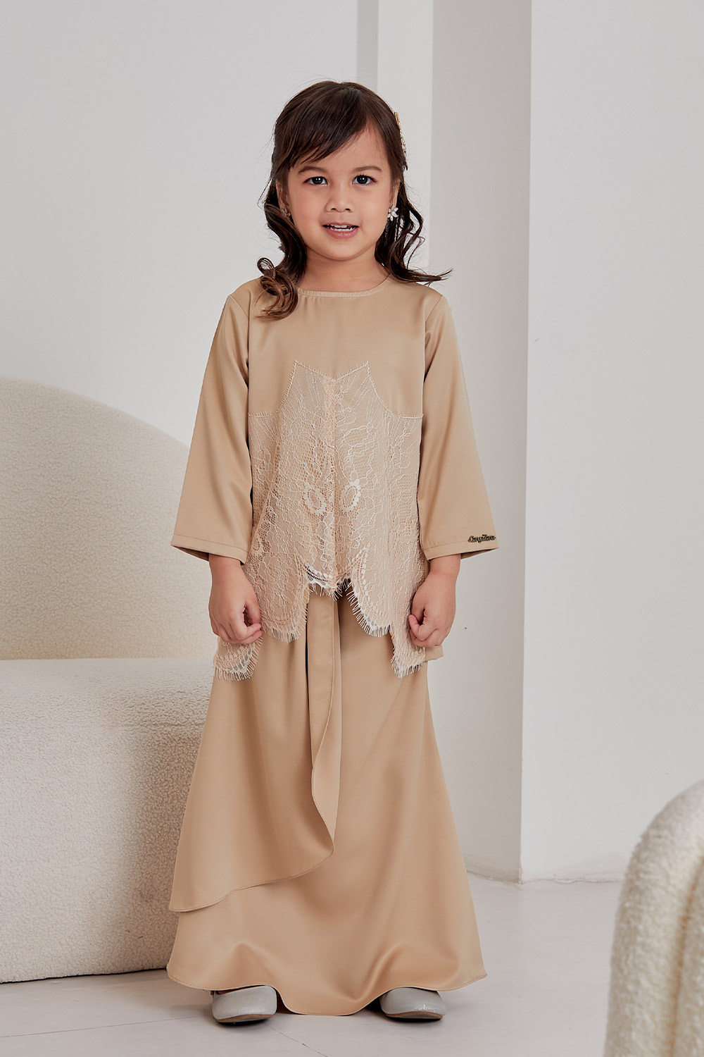 Melyta Kurung Kids - Nude Brown